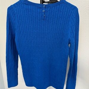 Talbots Men's Crewneck Sweater in Vibrant Blue